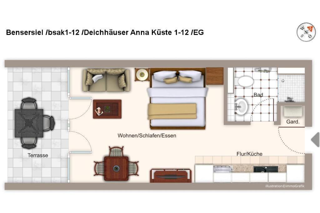 Deichhaeuser Anna Kueste Deichhaeuser Anna Kueste 1-12 Apartment เบนซาซิเออ ภายนอก รูปภาพ